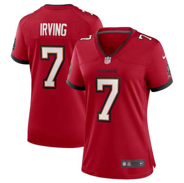 Womens Tampa Bay Buccaneers #7 Bucky Irving Red Stitched Game Jersey Dzhi